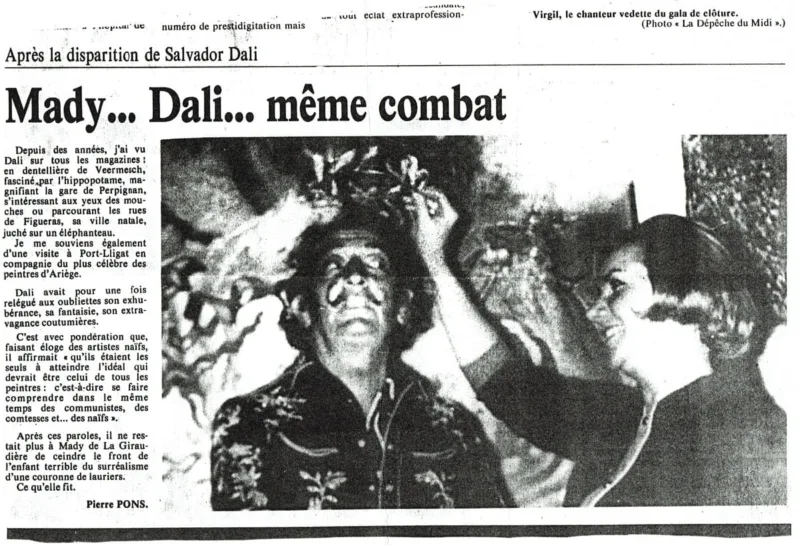 Mady et Salvador Dali, même combat