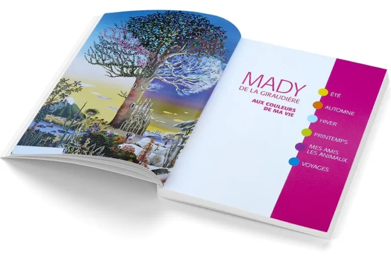 Aux couleurs de ma vie un livre de Mady de la Giraudière