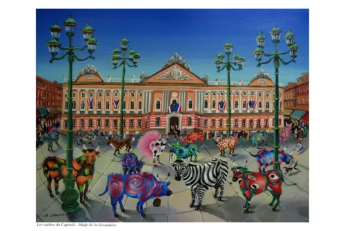 reproduction Les vaches du Capitole