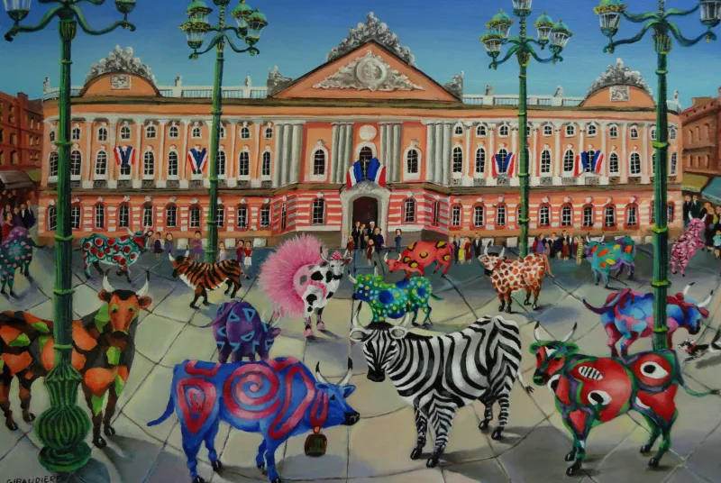 reproduction zoom Les vaches du Capitole